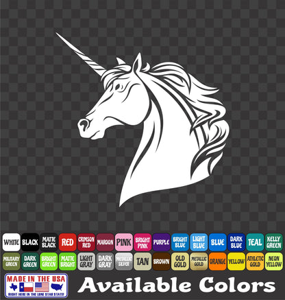Unicorn Sticker Fantasy Horse Cute Vinyl Car Decal