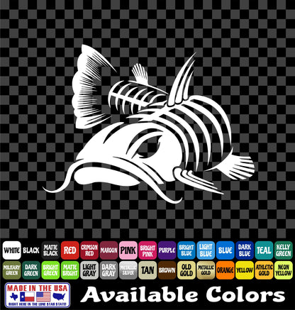 Flathead Catfish River Fishing Vinyl Decal