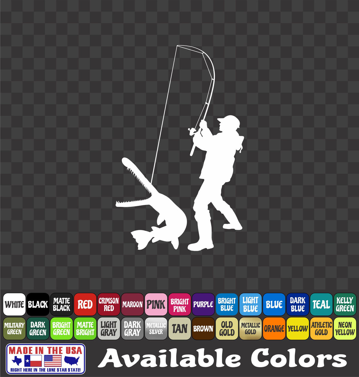 Longnose Gar Bowfishing Fisherman Vinyl Decal – Alligator Gar