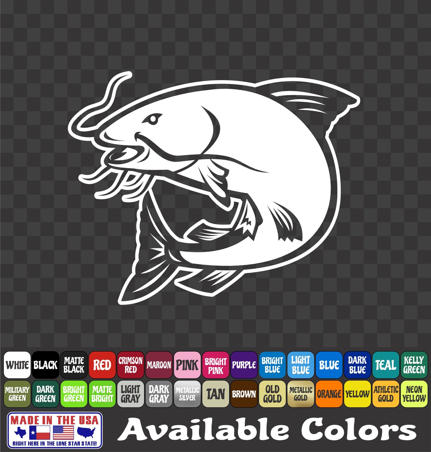 Catfish Noodling Vinyl Decal