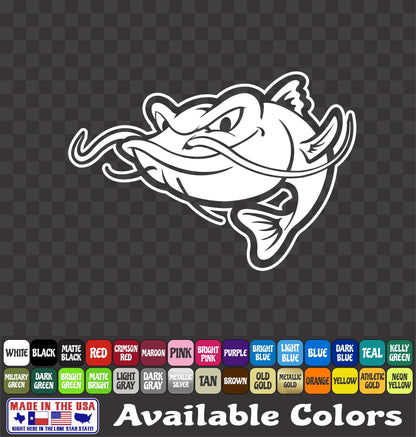 Catfish Vinyl Sticker