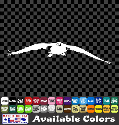 Geese Landing Flying Waterfowl Goose Vinyl Truck Window Decal