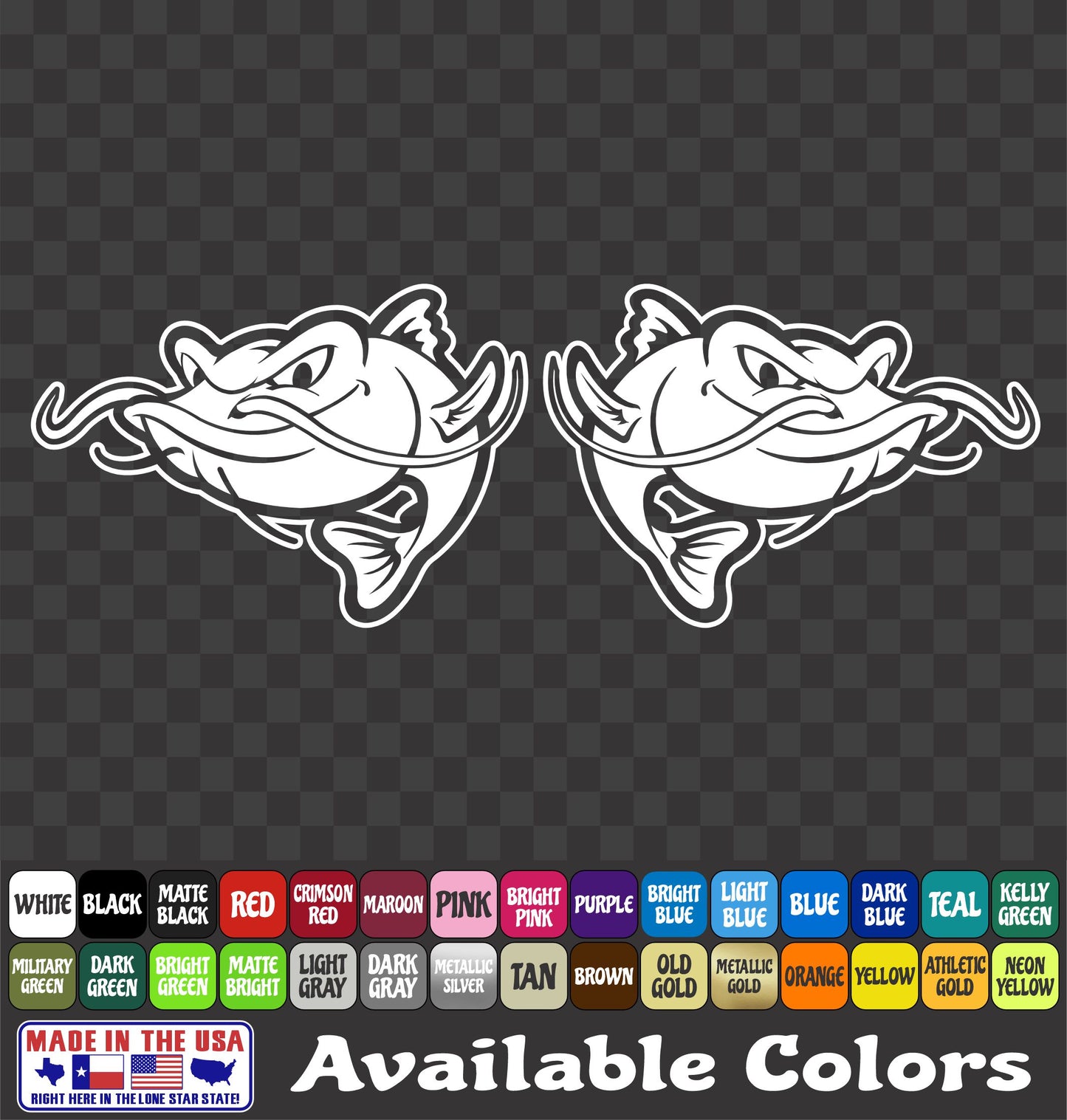 Catfish Vinyl Sticker