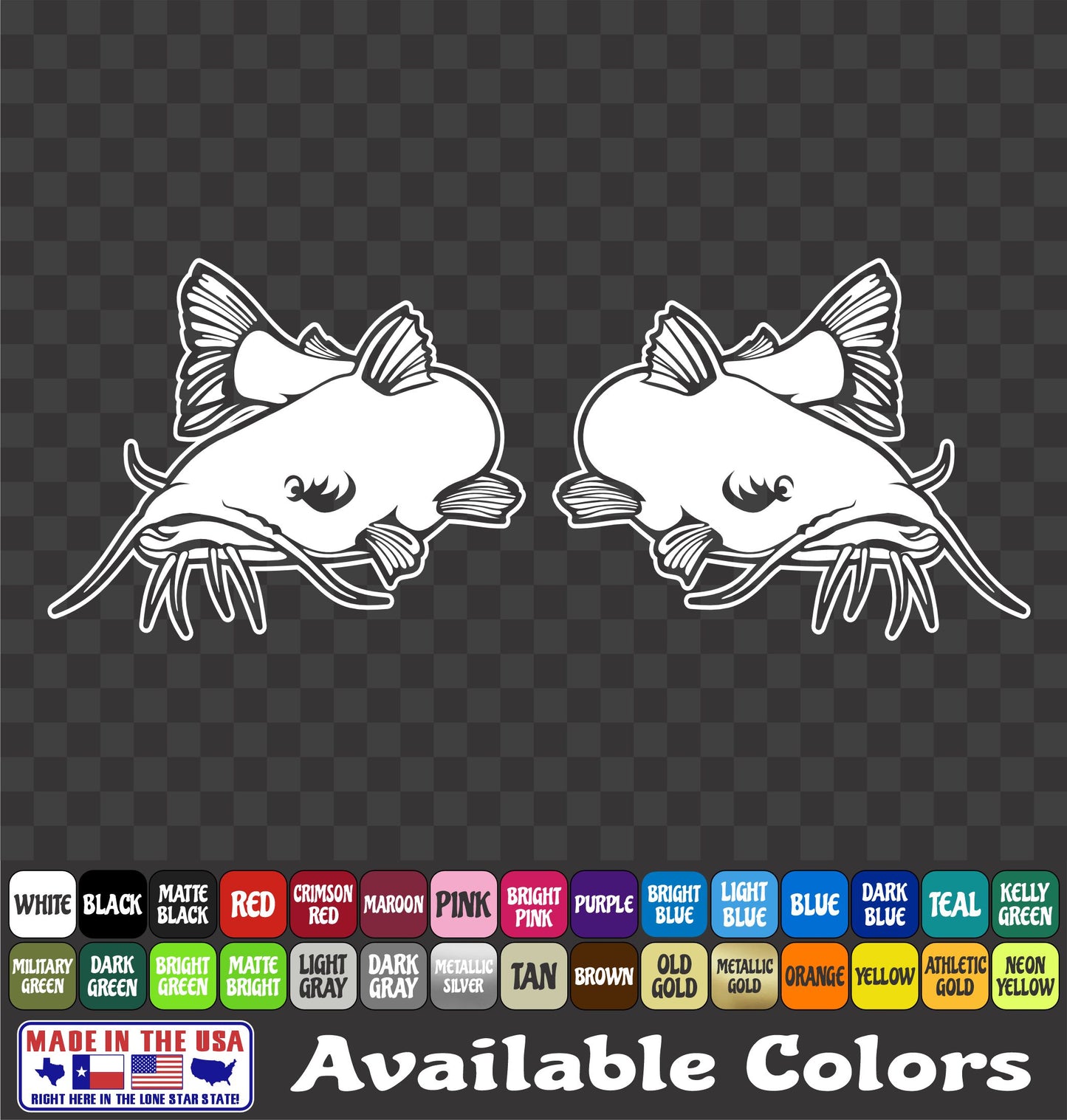 Catfish Noodling Hand Fish Vinyl Decal