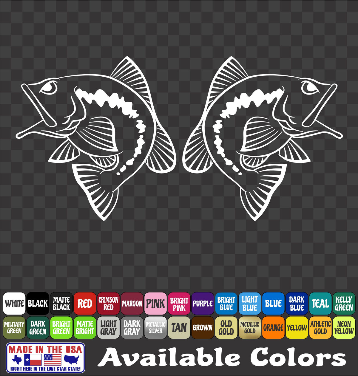 Largemouth BASS Vinyl Sticker