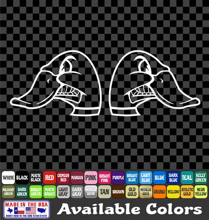 Duck Head commander Hunter Sticker Cut Vinyl Decal Car Truck Window
