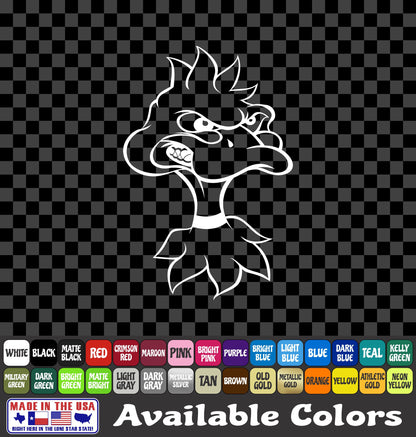 Angry Duck Head Sticker Mascot Waterfowl Hunting Fun Vinyl Decal
