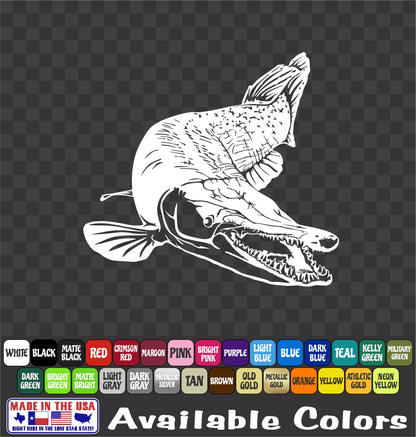 Alligator Gar Bowfishing Trophy Hunter Vinyl Decal