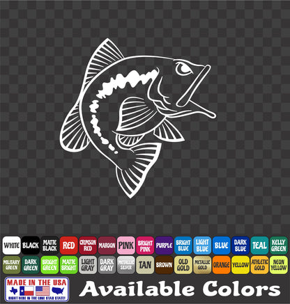 Largemouth BASS Vinyl Sticker