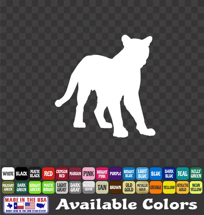 Mountain Lion Sticker – Predator Hunting Varmint Vinyl Decal