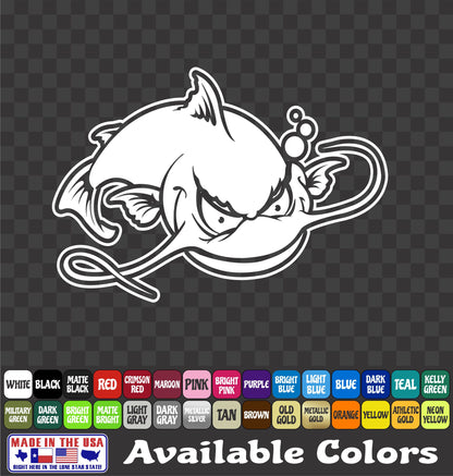 Channel Catfish Noodling Hand Fish Vinyl Decal – Fishing Sticker