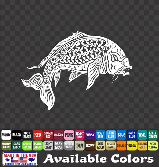 Patriotic Bowfishing Vinyl Decal – Carp Fishing Stars & Stripes