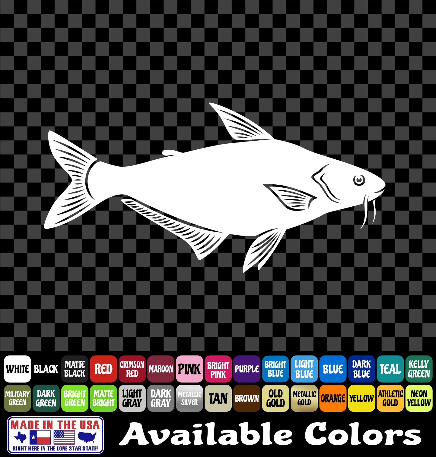 Catfish Noodling Hand Fishing Vinyl Decal