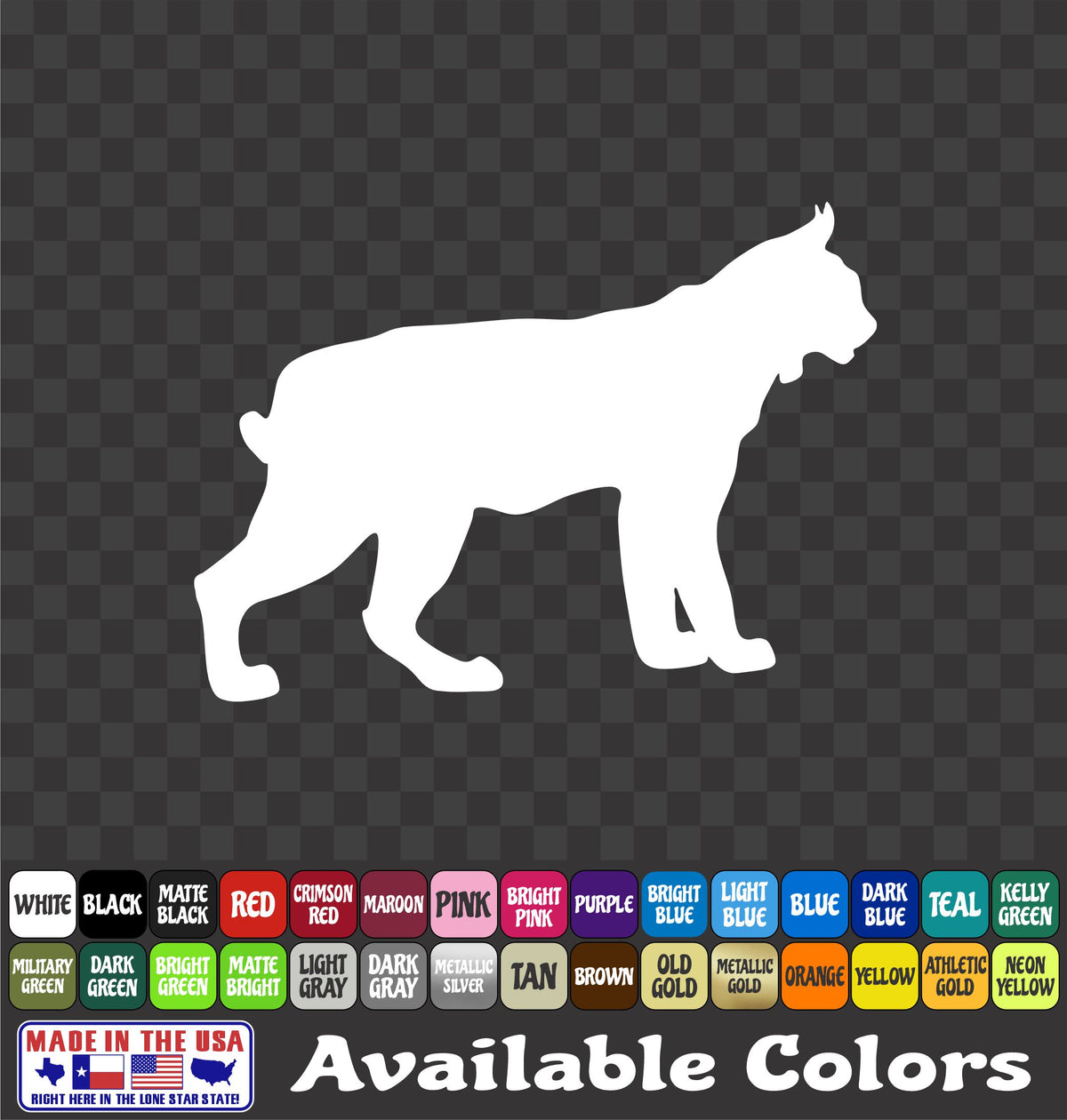 Bobcat Hunter Vinyl Sticker Predator Hunting Decal Truck Car
