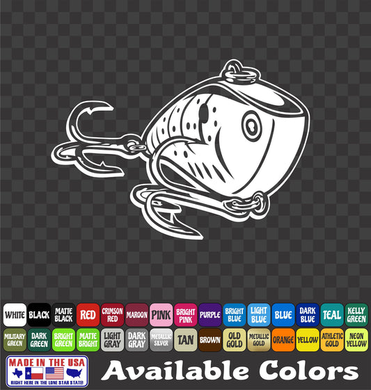 Rattle Trap Shad Fishing Lure Vinyl Decal – Bass Sticker