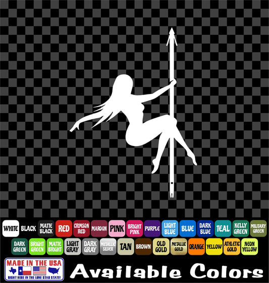 Bowfishing Girl Vinyl Decal – Bow & Arrow Fishing Sticker