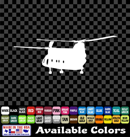 CH-47 Chinook Helicopter Decal – Military Aircraft Vinyl Sticker for Truck, Car & Window