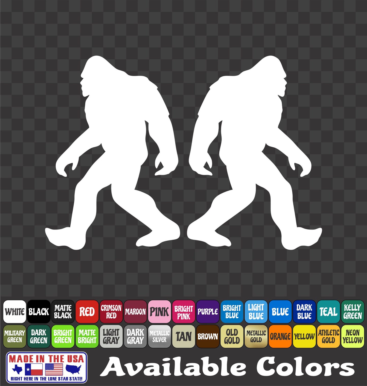 Sasquatch Bigfoot Sticker Vinyl Window Decal Car Truck