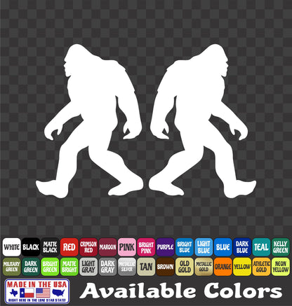 Sasquatch Bigfoot Sticker Vinyl Window Decal Car Truck