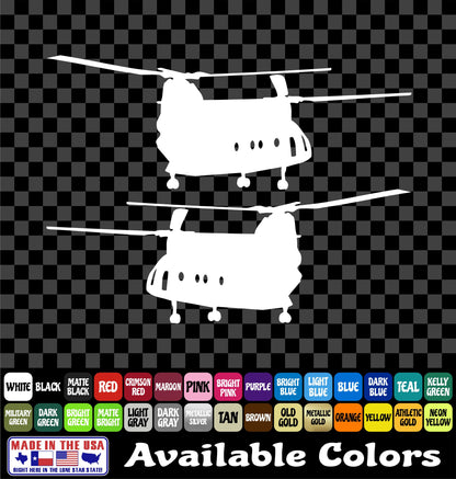 CH-47 Chinook Helicopter Decal – Military Aircraft Vinyl Sticker for Truck, Car & Window