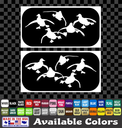 Mallards Ducks Landing License Plate Sticker Waterfowl Hunting Duck Decal