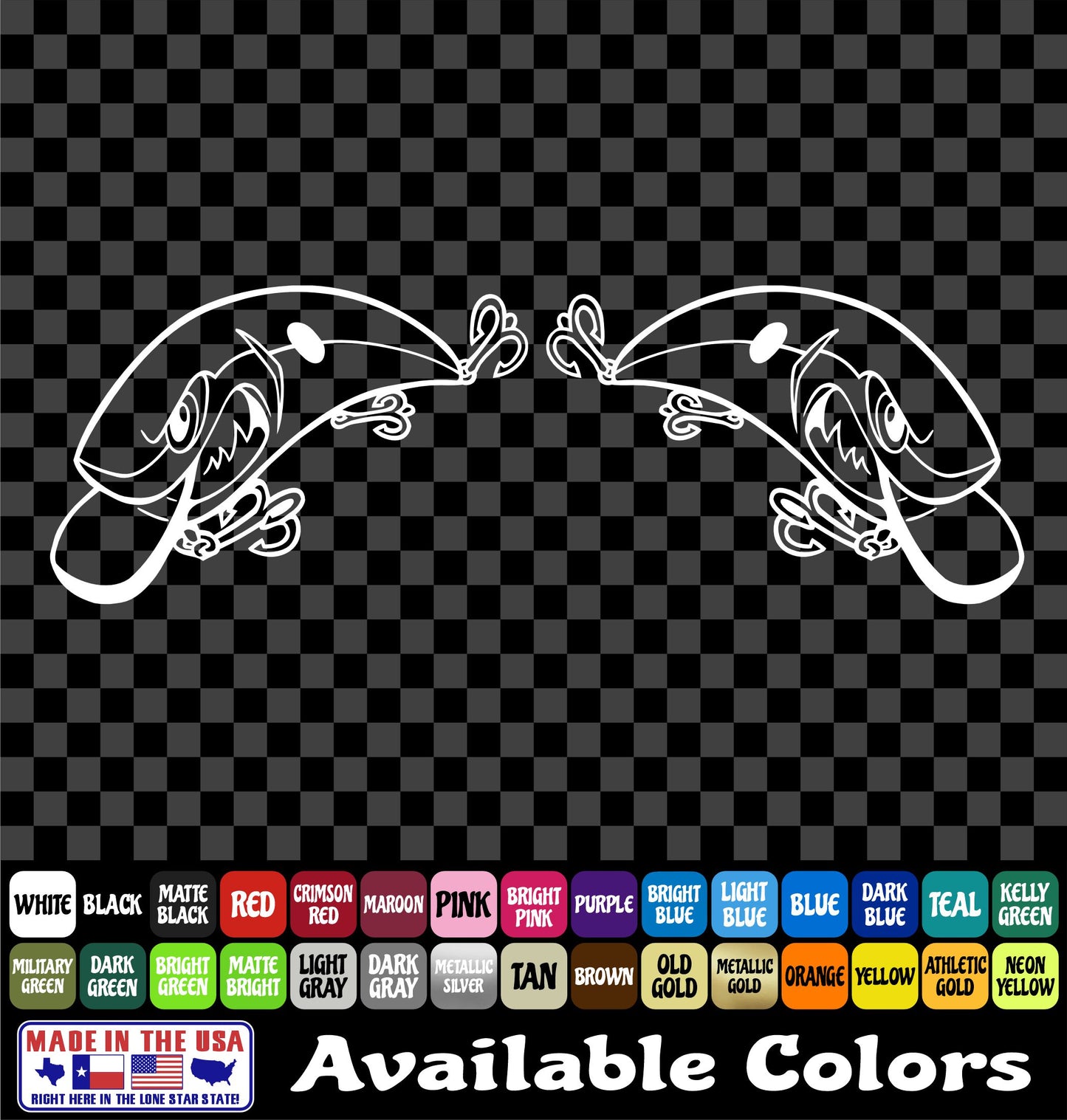 Angry Bass Crankbait Vinyl Decal – Fishing Lure Sticker