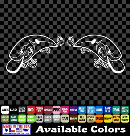 Angry Bass Crankbait Vinyl Decal – Fishing Lure Sticker