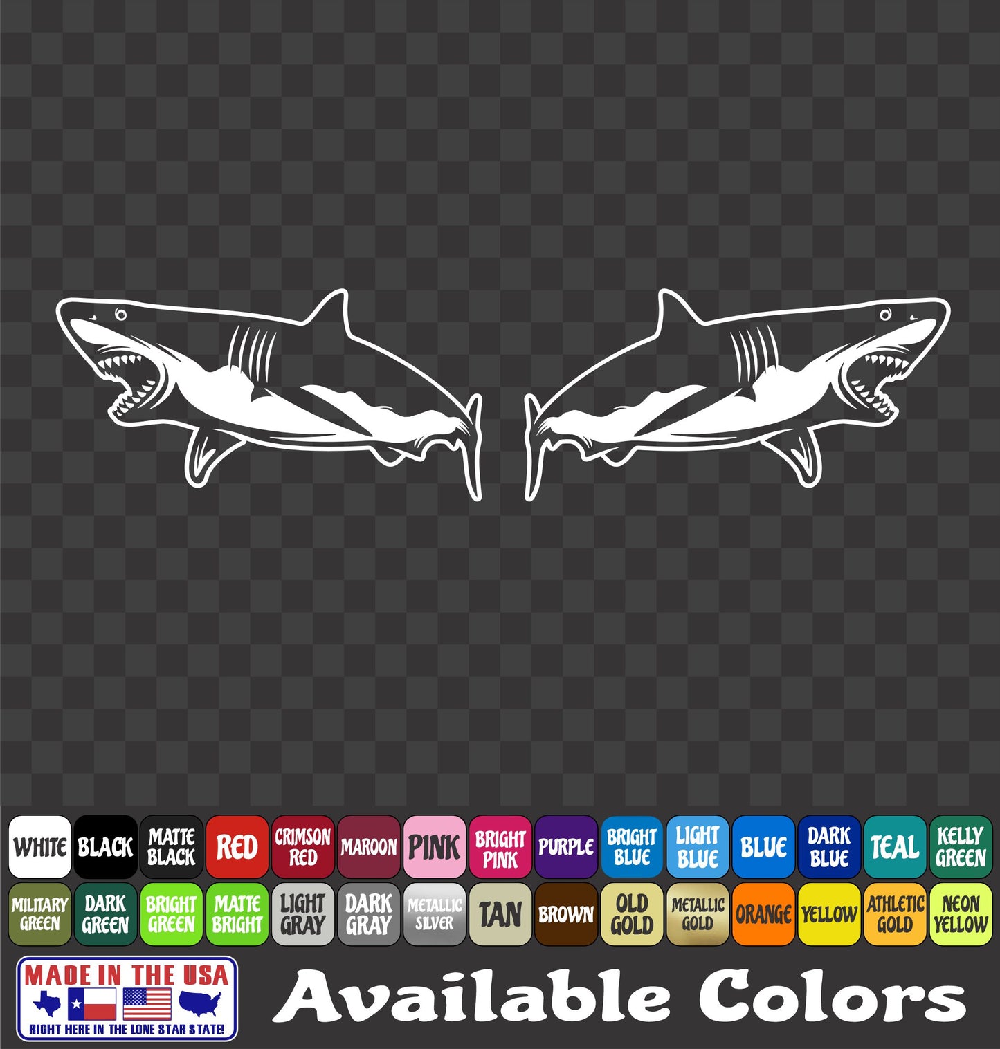 Shark Ocean Sea Life Vinyl Decal - Sticker