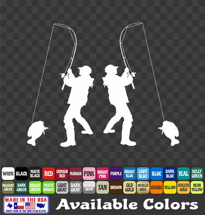 Crappie & Panfish Fisherman Vinyl Decal – Perch & Brim Fishing Sticker