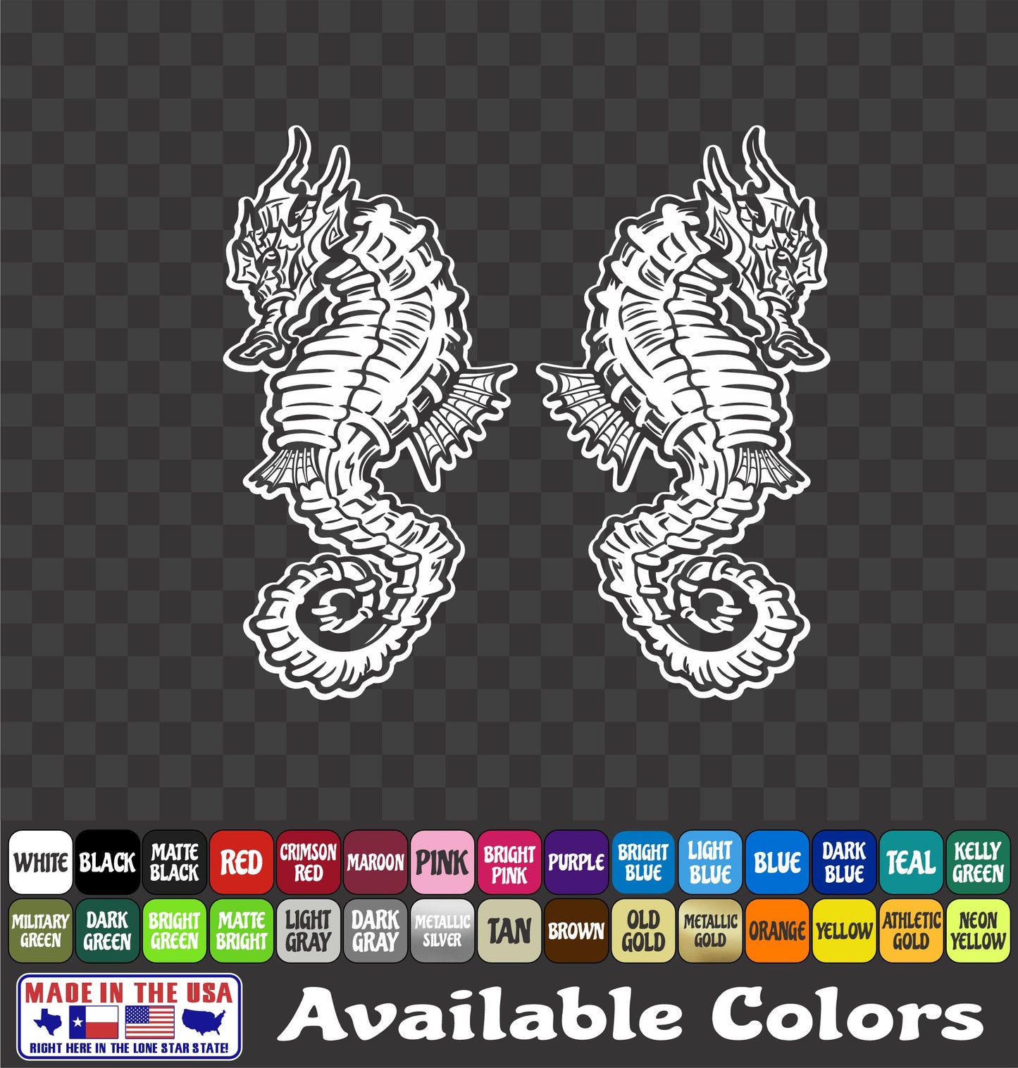 Seahorse Sea Life Vinyl Decal – Ocean Animal Sticker