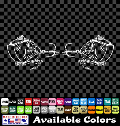 Rattle Trap Shad Fishing Lure Vinyl Decal – Bass Sticker