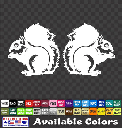 Squirrel with Nut Funny Cute Sticker Animal Vinyl Decal Car Truck Window