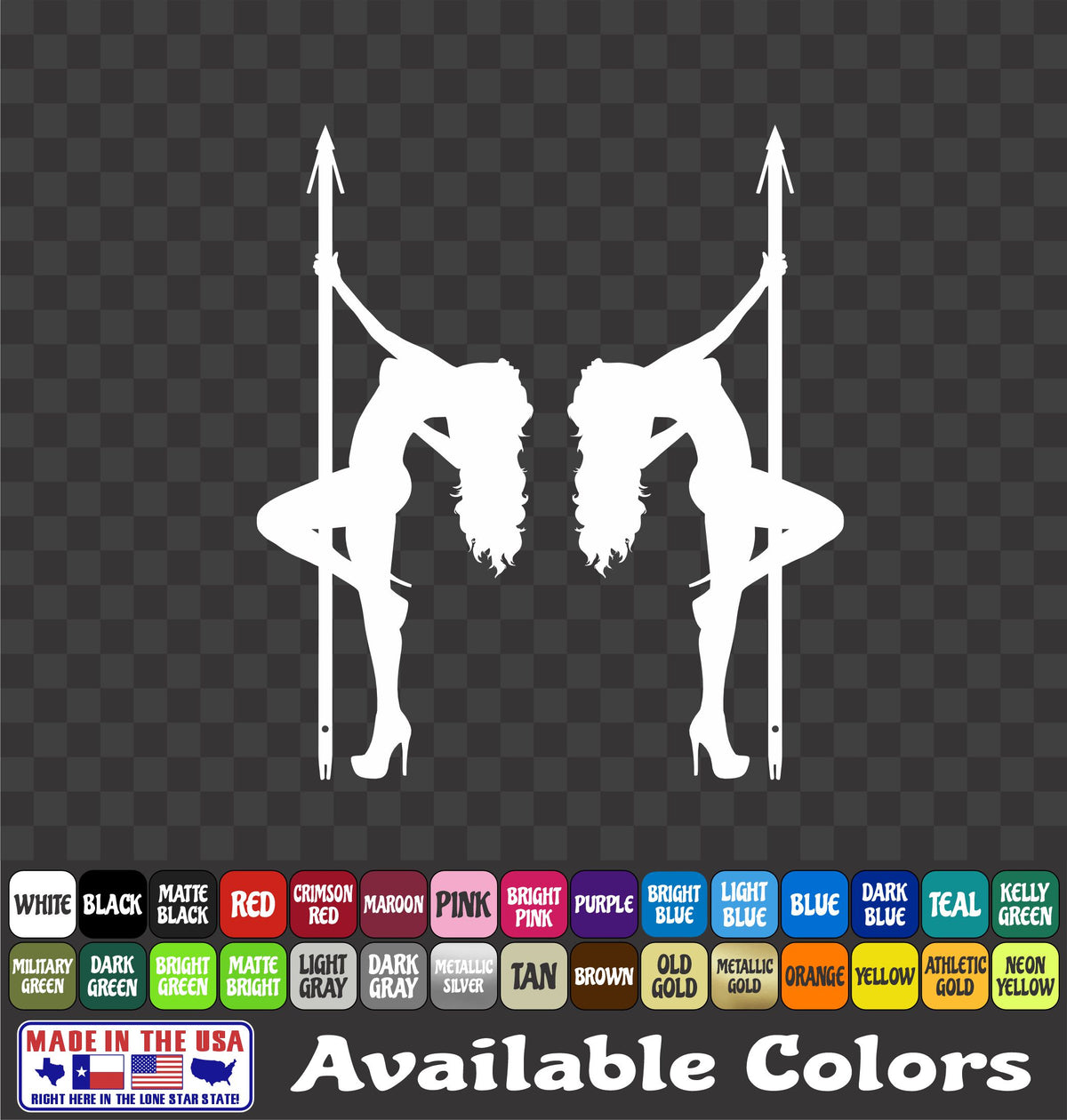 Bowfishing Girl Vinyl Decal – Bow & Arrow Fishing Sticker