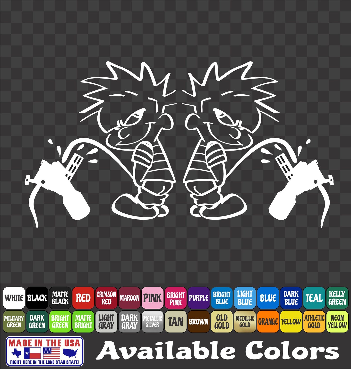 Cartoon Kid Bottle Retriever Vinyl Decal – Funny Bowfishing Sticker