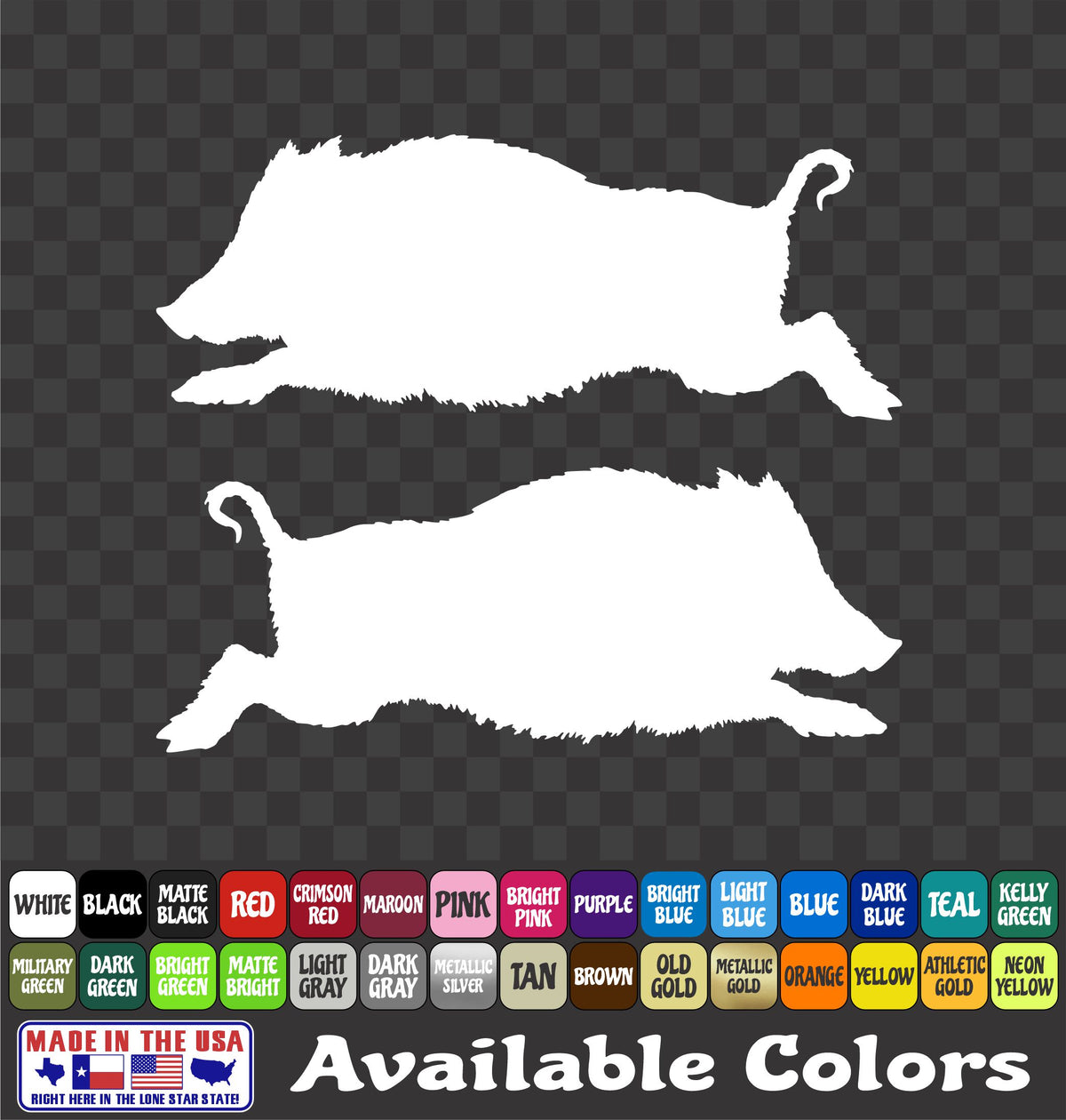 Wild Hog Sticker – Feral Pig Hunting Vinyl Decal