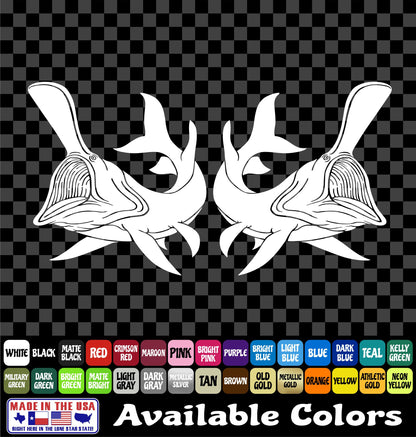 Spoonbill Paddlefish Snagging Vinyl Decal