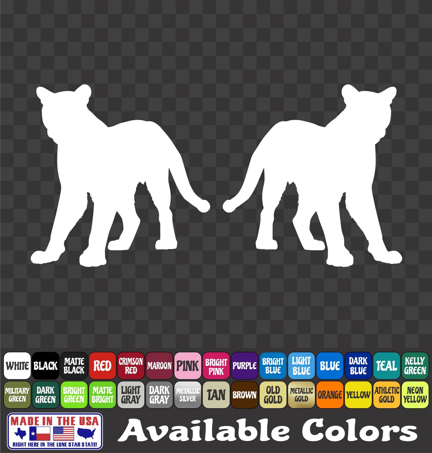 Mountain Lion Sticker – Predator Hunting Varmint Vinyl Decal