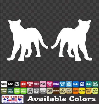 Mountain Lion Sticker – Predator Hunting Varmint Vinyl Decal