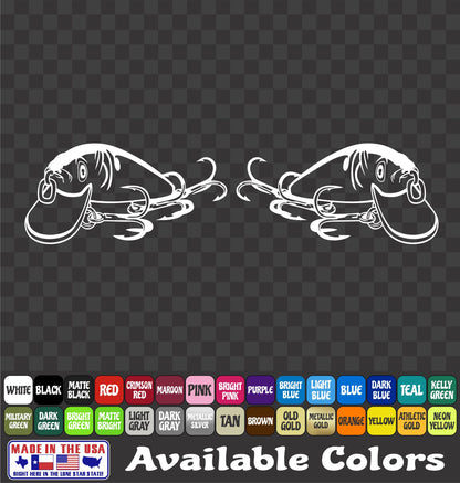 Diving Crankbait Bass Fishing Lure Vinyl Decal