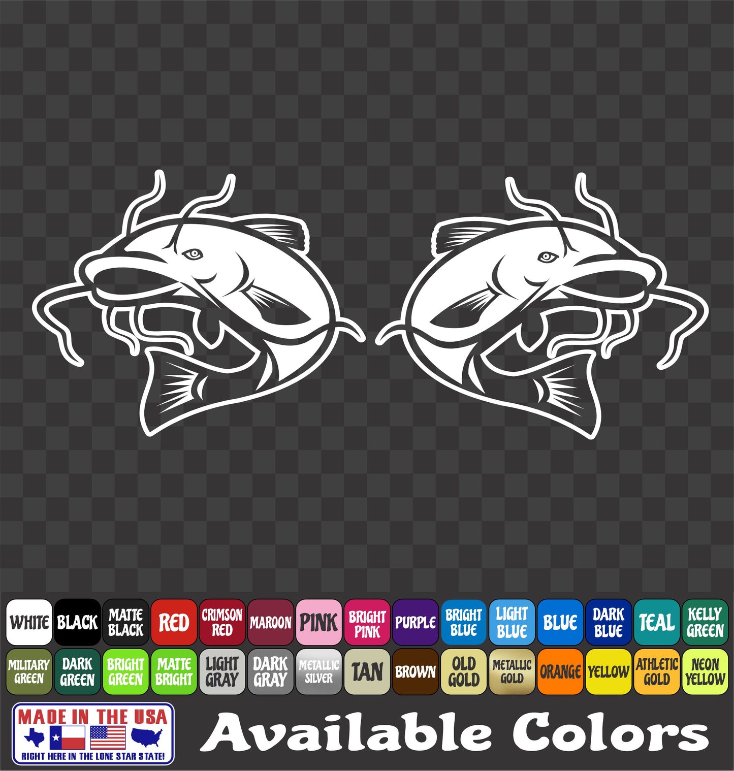 Catfish Noodler Hand Fish Vinyl Decal – Blue Cat & Flathead Fishing