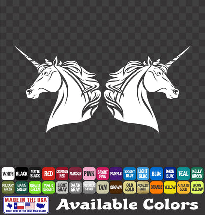 Unicorn Sticker Fantasy Horse Cute Vinyl Car Decal
