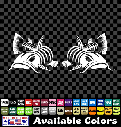 Flathead Catfish River Fishing Vinyl Decal