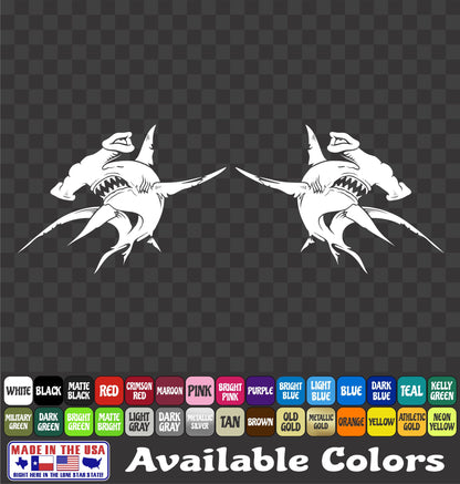Hammerhead Shark Vinyl Decal – Ocean Sea Life Sticker