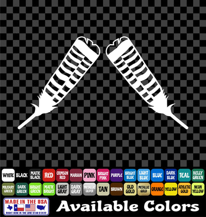 Turkey Feather Vinyl Sticker Hunting Decal Truck Car