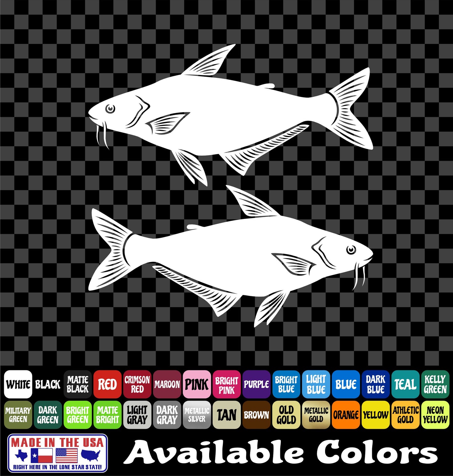 Catfish Noodling Hand Fishing Vinyl Decal