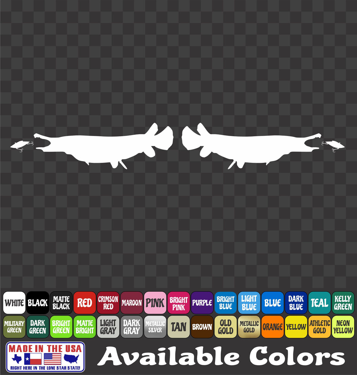 Alligator Gar Decal – Longnose Needlenose Fish Vinyl Sticker