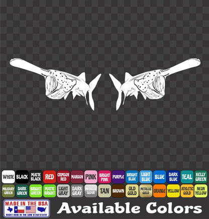 Spoonbill Paddlefish Vinyl Decal – Mississippi Fishing Sticker