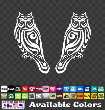 Owl Sticker Vinyl Decal Car Truck Van Window