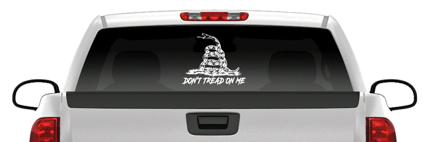 Gadsden Flag Vinyl Decal – Don’t Tread on Me Rattlesnake Sticker