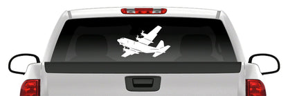 C-130 Airplane Sticker – Air Force Hercules Cargo Plane Military Vinyl Decal